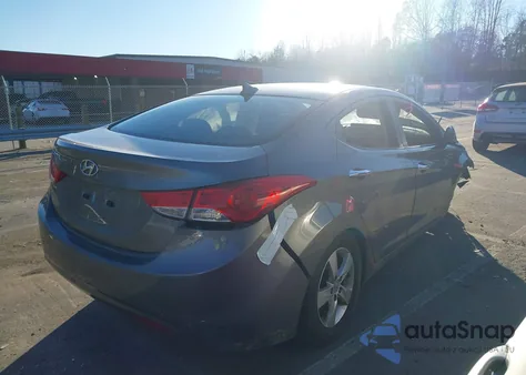 2013 Hyundai Elantra Gls from USA, damaged, VIN 5NPDH4AE3DH165934